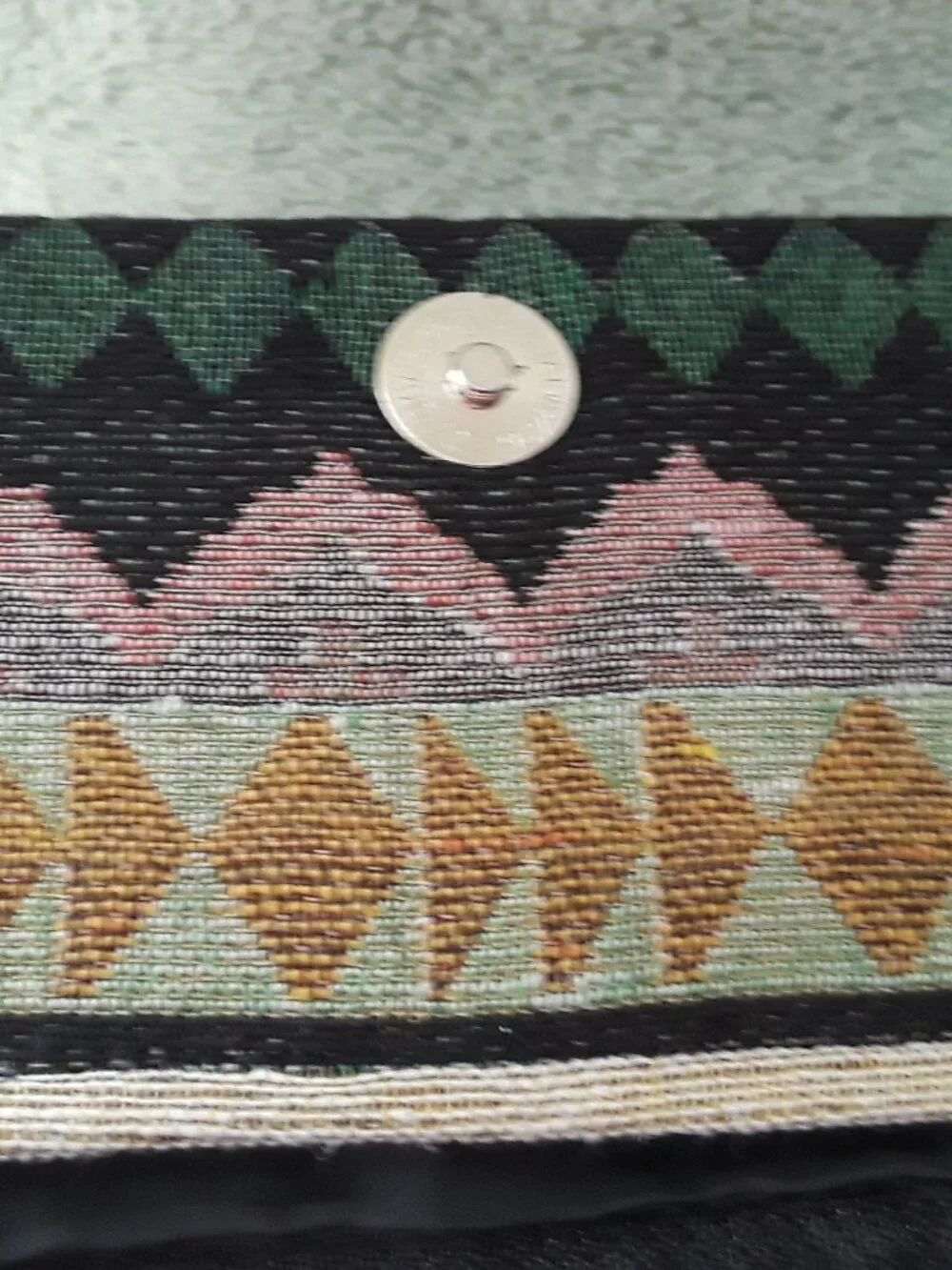 Southwestern Woven Fabric Clutch Wallet Aztec Geometric Cash Organizer Envelope